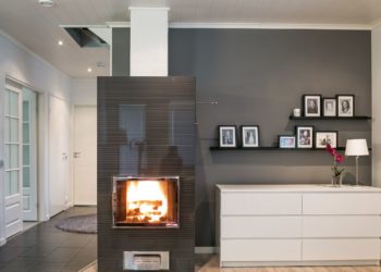 Камин в энергосберегающем доме
