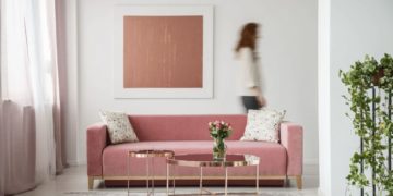 Розовое золото в интерьере